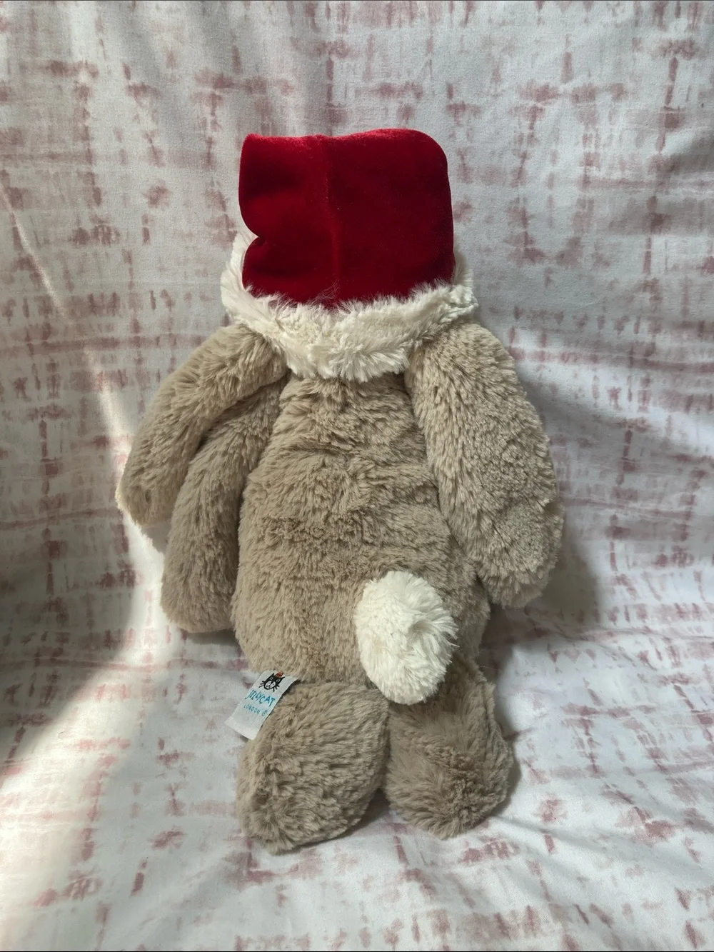 Jellycat Bashful Christmas Bunny Medium with Hat 12